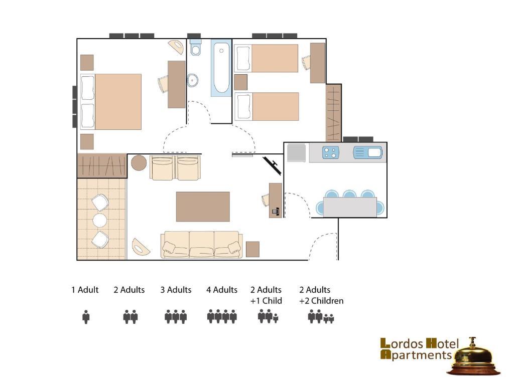 Lordos Hotel Apartments Nicosia Bilik gambar